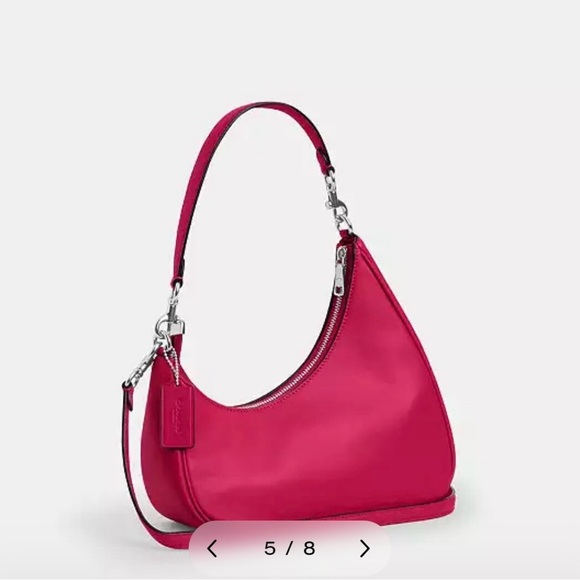 Coach Vibrant Pink Shoulder Twisted Terri Bag - Picture 6 of 7
